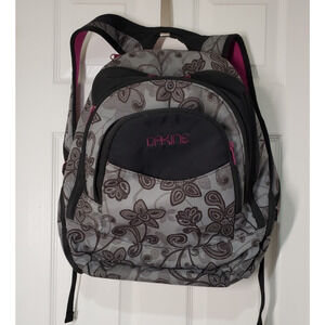 Dakine Laptop Travel Backpack. Gray and Purple Floral